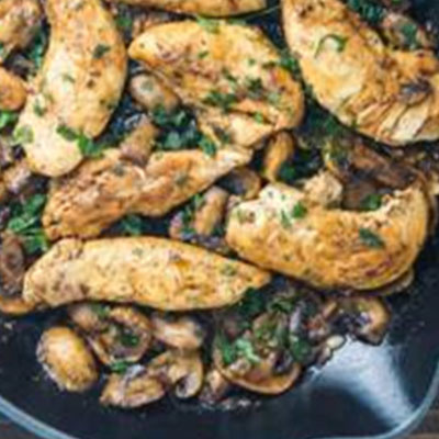 Balsamic Chicken With Mushroom And Thyme