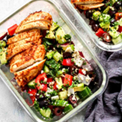 Greek Chicken Salad Bowls