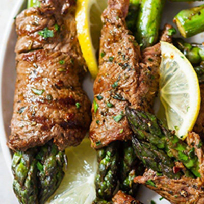 Grilled Asparagus and Steak Fajita Roll Ups Recipe