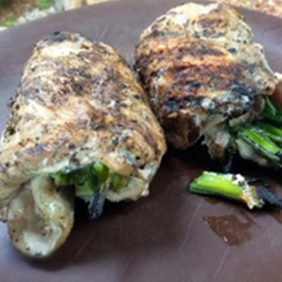 Grilled Green Onion Stuffed Chicken Breast Recipe