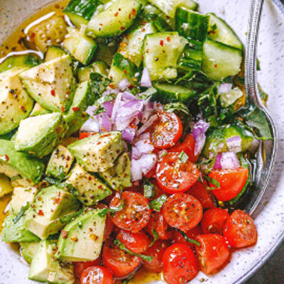 Weight Loss Cleveland TN Healthy Cucumber Salad With Tomato & Avocado